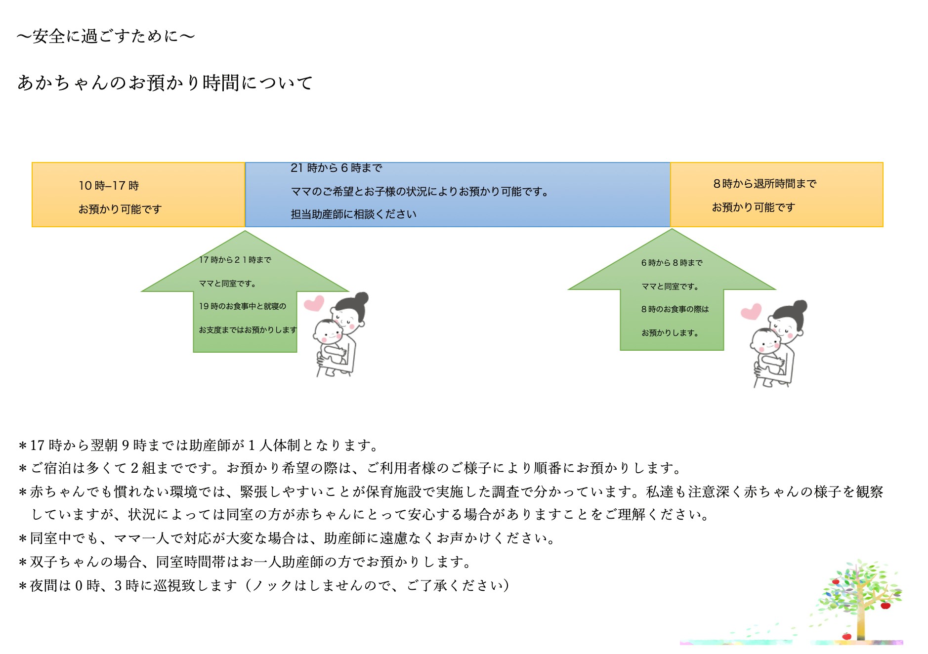 お預かり時間について